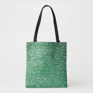 Chalkboard Statements Fun School Time Design Tote Bag