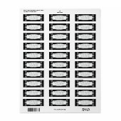 Chalkboard stijl rustieke werveling bijpassend adr etiket (Full Sheet)