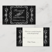 Chalkboard stijl rustieke werveling tafel zitplaat plaatskaartje (Voorkant / Achterkant)