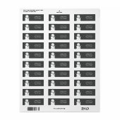 Chalkboard stijl sneeuwman kerst Kaart Etiket (Full Sheet)