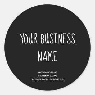 Chalkboard stijl stijlvolle taarten, bakkerij, han ronde sticker