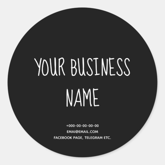 Chalkboard stijl stijlvolle taarten, bakkerij, han ronde sticker (Voorkant)