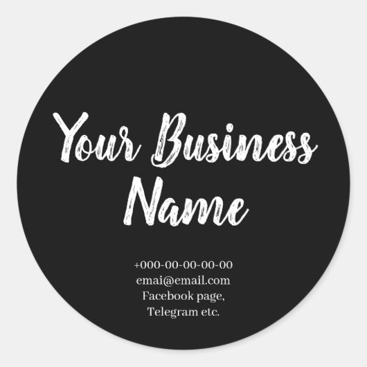 Chalkboard stijl stijlvolle taarten, bakkerij, han ronde sticker (Voorkant)