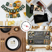 Chalkboard Stijlvol Script 6 Foto Graduation Party Spandoek