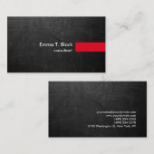Chalkboard stijlvolle moderne professionele consul visitekaartje (Voorkant / Achterkant)