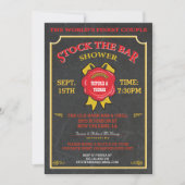 Chalkboard Stock de bar uitnodiging (Voorkant)
