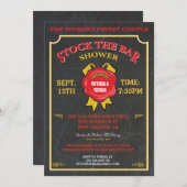 Chalkboard Stock de bar uitnodiging (Voorkant / Achterkant)