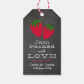 Chalkboard Strawberry Jam Favor Cadeaulabel (Voorkant)