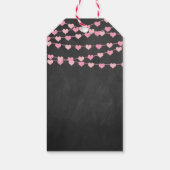 Chalkboard String Love Heart Happy Valentine Day Cadeaulabel (Achterkant)