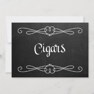 Chalkboard Style "Cigars" Wedding Sign