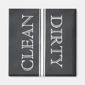 Chalkboard Style Dishwaser Magnet Clean & Dirty (Voorkant)