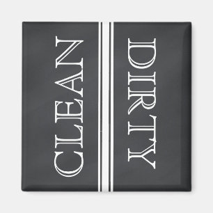 Chalkboard Style Dishwaser Magnet Clean & Dirty