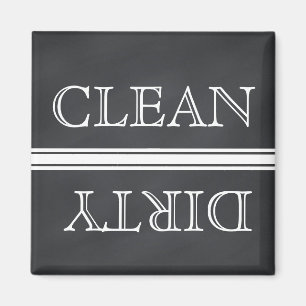 Chalkboard Style Dishwaser Magnet Clean & Dirty