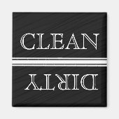Chalkboard Style Dishwaser Magnet Clean & Dirty (Voorkant)