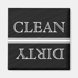 Chalkboard Style Dishwaser Magnet Clean & Dirty