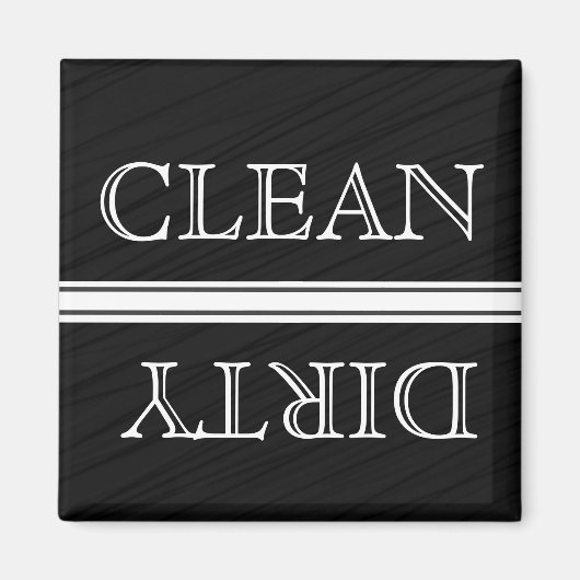 Chalkboard Style Dishwaser Magnet Clean & Dirty (Voorkant)