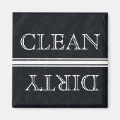 Chalkboard Style Dishwaser Magnet Clean & Dirty (Voorkant)