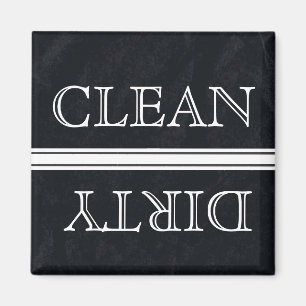 Chalkboard Style Dishwaser Magnet Clean & Dirty