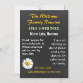 Chalkboard Style Family Reunion Invitation Magnet Magnetische Uitnodiging (Voorkant)