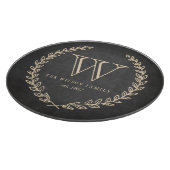 Chalkboard Style Monogram Cutting Board Snijplank (Hoek)