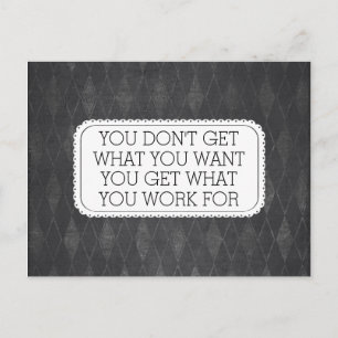 Chalkboard Style Motivatie Briefkaart