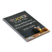 Chalkboard-Style Teacher Lesson Plan Notebook Notitieboek (Rechterzijde)