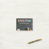 Chalkboard-Style Teacher Post-it® Notes (Op bureau)