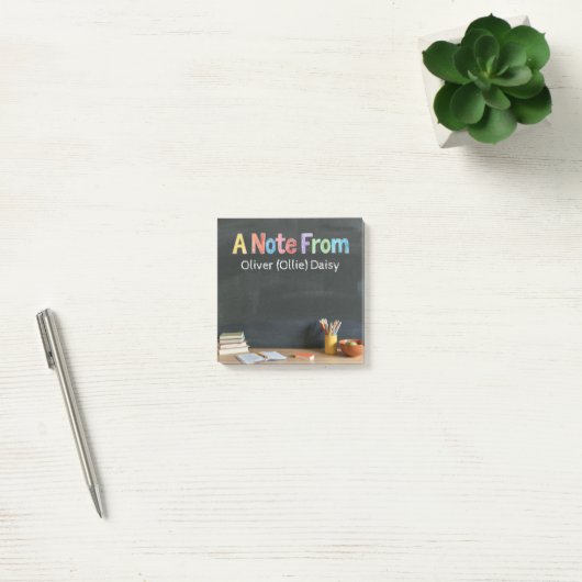 Chalkboard-Style Teacher Post-it Notes (Kantoor)