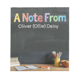 Chalkboard-Style Teacher Post-it Notes Notitieblok