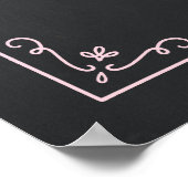 Chalkboard Style Vrijgezellenfeest Poster (Hoek)