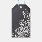 Chalkboard Style Weddenschap Dank je cadeau Label Cadeaulabel (Achterkant)