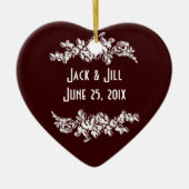 Chalkboard Style WEDDING Gift Keramisch Ornament (Voorkant)