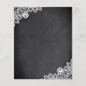 Chalkboard Sunflower Budget Weddenschap (Achterkant)