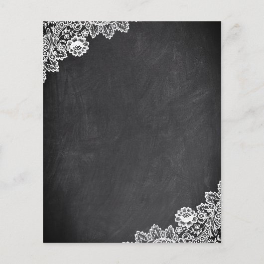 Chalkboard Sunflower Budget Weddenschap (Achterkant)