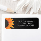 Chalkboard Sunflower Rustic Country Vrijgezellenfe Etiket (Insitu)