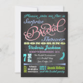 Chalkboard Surprise Bridal Shower-uitvindingen Kaart (Voorkant)