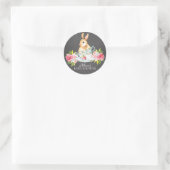 Chalkboard Sweet Bunny Baby Tea Party Sticker (Tas)