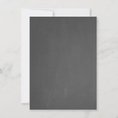 Chalkboard Sweet Sixteen Lacy Cake Invitation Kaart (Achterkant)