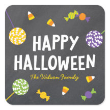 Chalkboard Sweet Snoep behandelt Happy Halloween