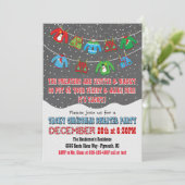 Chalkboard Tacky KerstSweater-uitnodigingen Kaart (Staand voorkant)