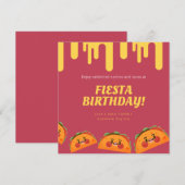 Chalkboard Taco Twosday Pinata Fiesta 2e verjaarda Kaart (Voorkant / Achterkant)