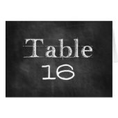 Chalkboard Tafelnummer Kaarten (Voorkant Horizontaal)