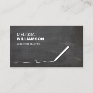Chalkboard Teacher, Educator Visitekaartje