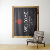 Chalkboard Teacher School Klaslokaal Achtergrond T Wandkleed (In situ)