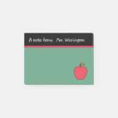 Chalkboard Teacher's Apple Post Het Notities Gift Post-it® Notes (Voorkant)