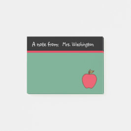 Chalkboard Teacher's Apple Post Het Notities Gift Post-it® Notes