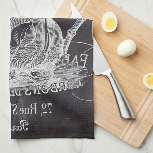 Chalkboard teapot Alice in Wonderland tea party Theedoek (Quarter Fold)