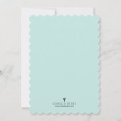 Chalkboard Teapot Baby shower Invitation Kaart (Achterkant)