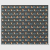 Chalkboard Teddy Bear Boy Baby shower Cadeaupapier (Vlak)