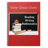 Chalkboard terug naar school Notitieboek (Voorkant)